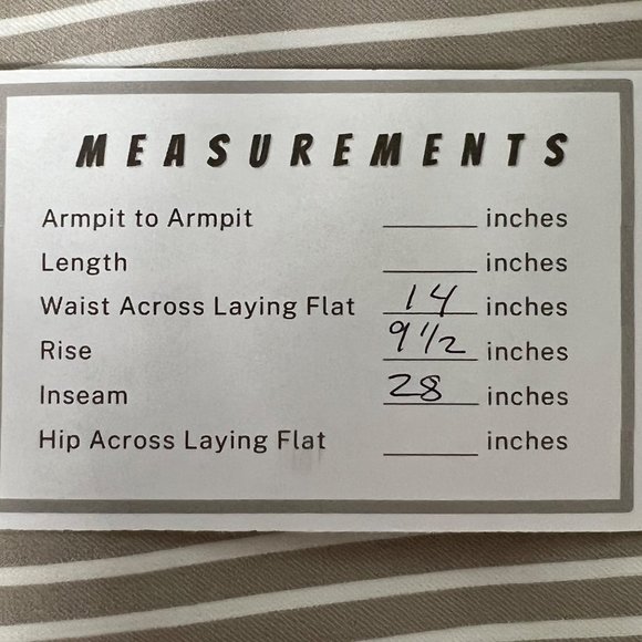 Chicos Womens So Slimming Brigitte Striped Button Ankle Pants Tan Neutral size 2 - Picture 15 of 15